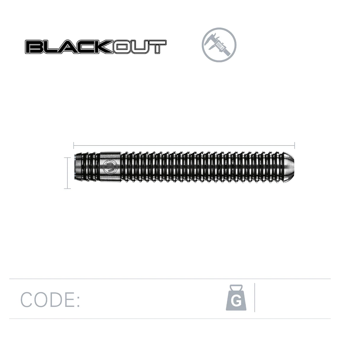 Winmau Blackout 90% Tungsten Alloy Darts 21g - Image 3