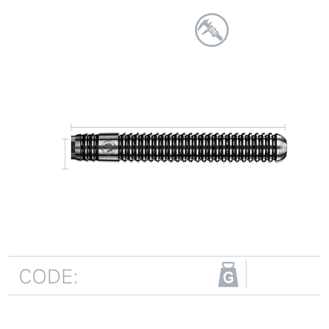 Winmau Blackout 90% Tungsten Alloy Darts 25g - Image 3