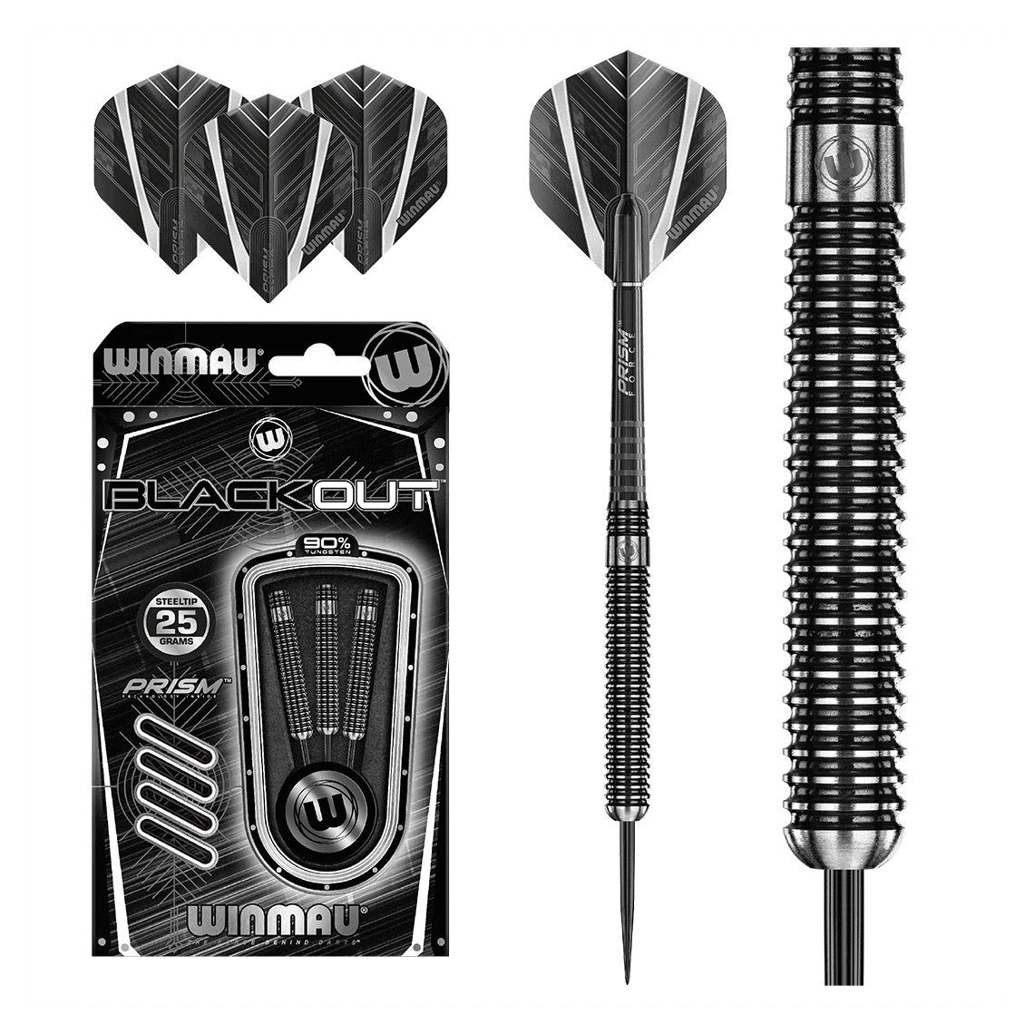 Winmau Blackout 90% Tungsten Alloy Darts 25g - Image 4