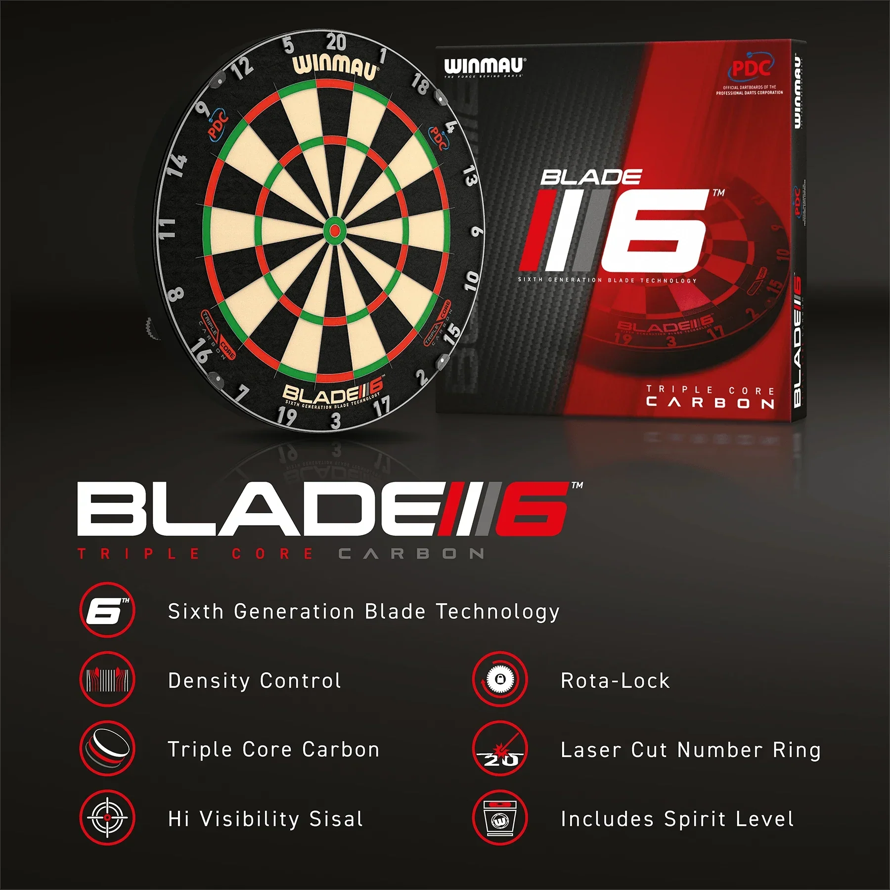 Winmau Blade 6 Triple Core Dartboard - Image 5