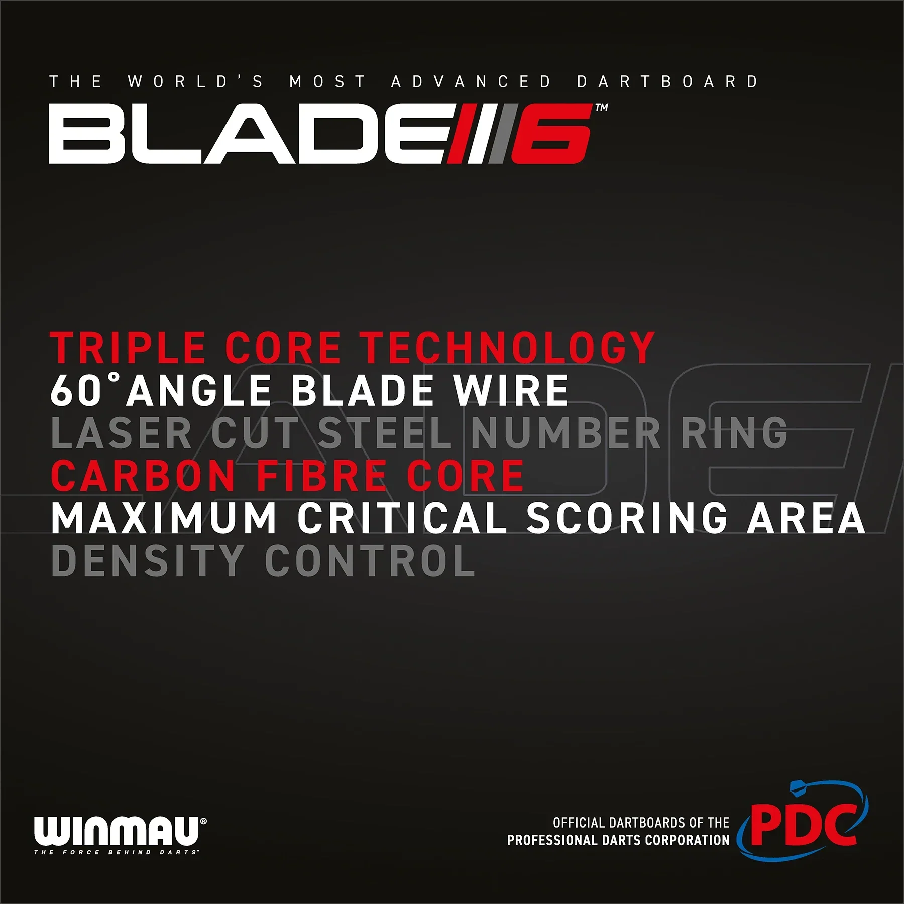 Winmau Blade 6 Triple Core Dartboard - Image 7