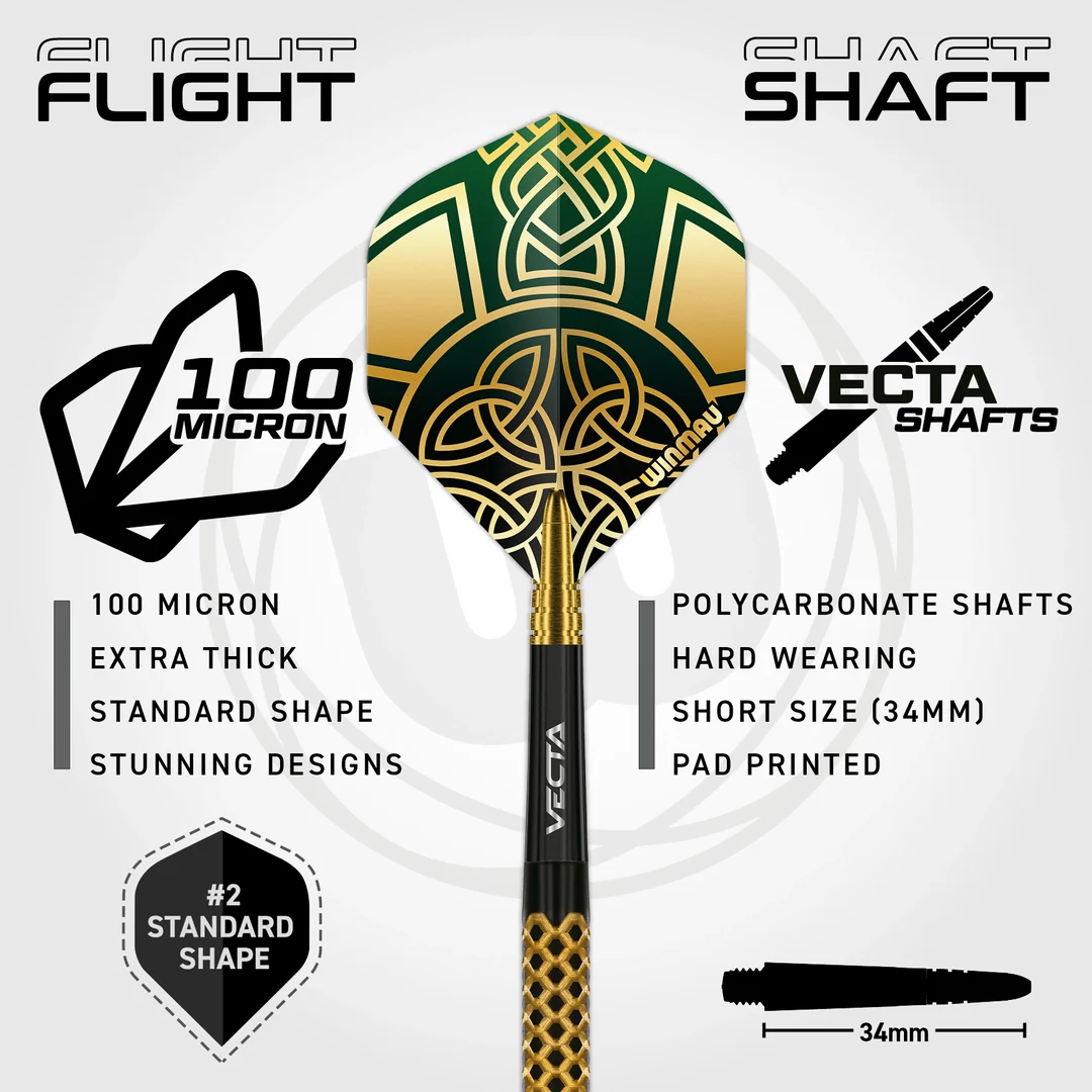 Winmau Brendan Dolan Signature Series 1 | 90% Tungsten 23g Darts - Image 4