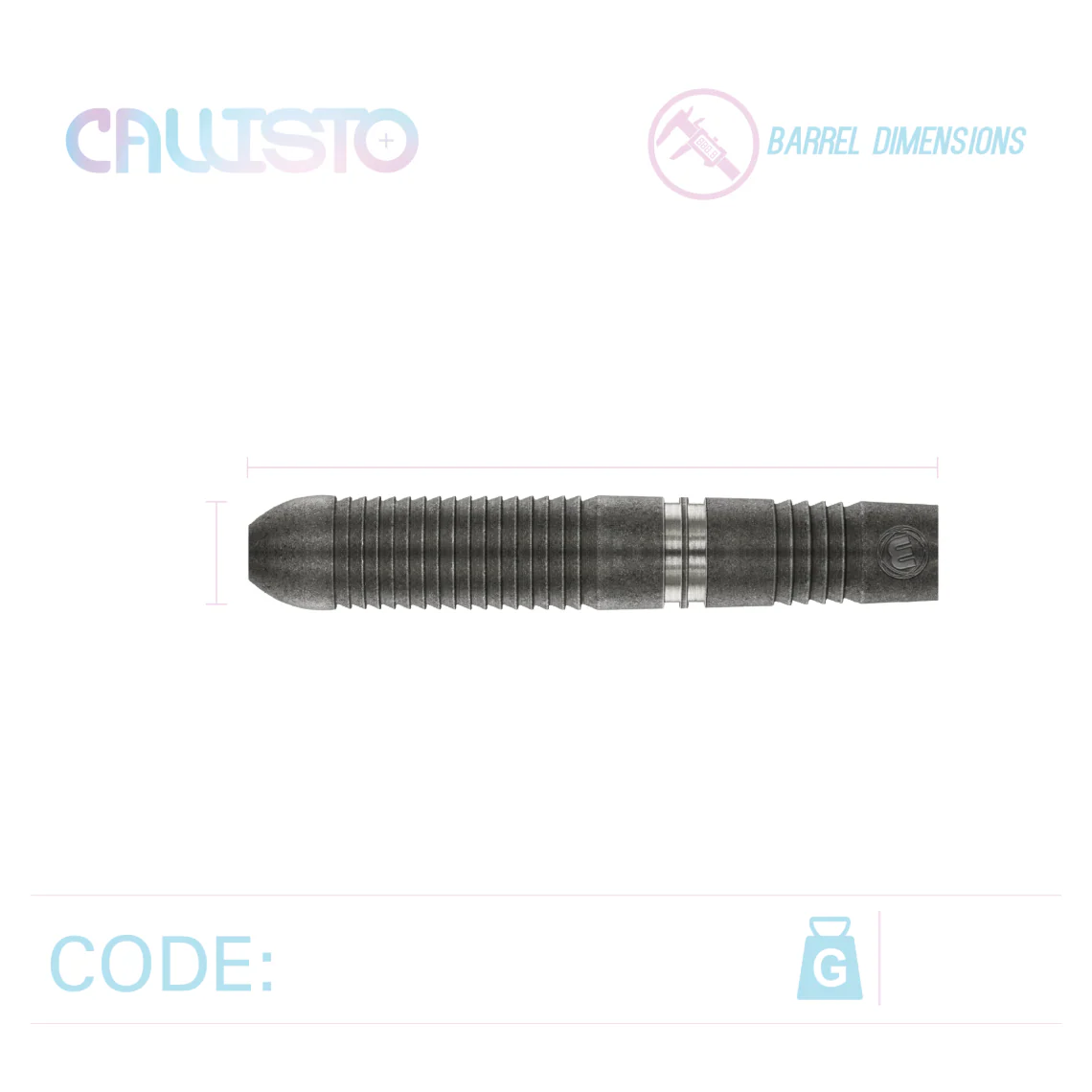 Winmau Callisto 90% Tungsten Darts 24g - Image 3