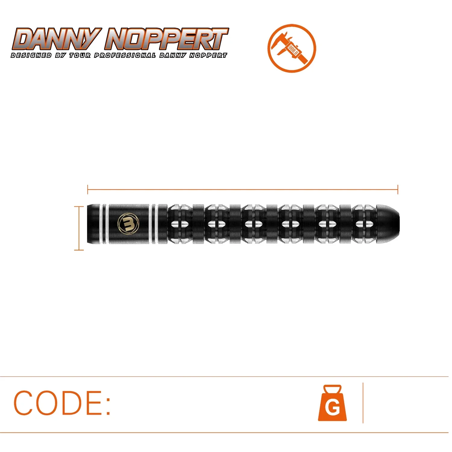 Winmau Danny Noppert Freeze Edition 24g Darts - Image 2