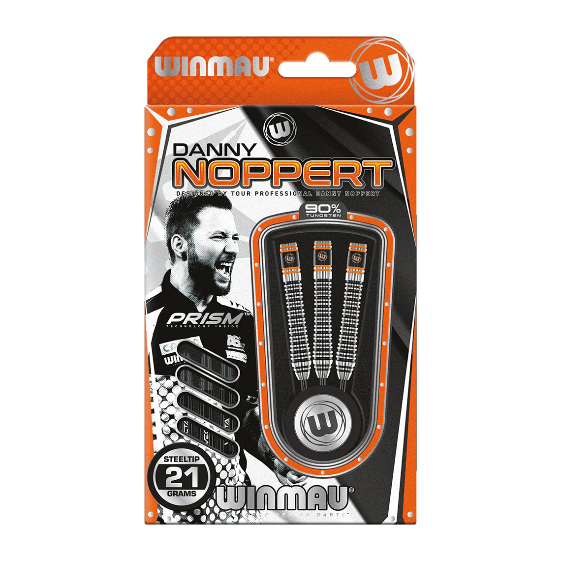 Winmau Danny Noppert Signature Edition 2.0 90% Tungsten Steel Tip Darts 21g - Image 4