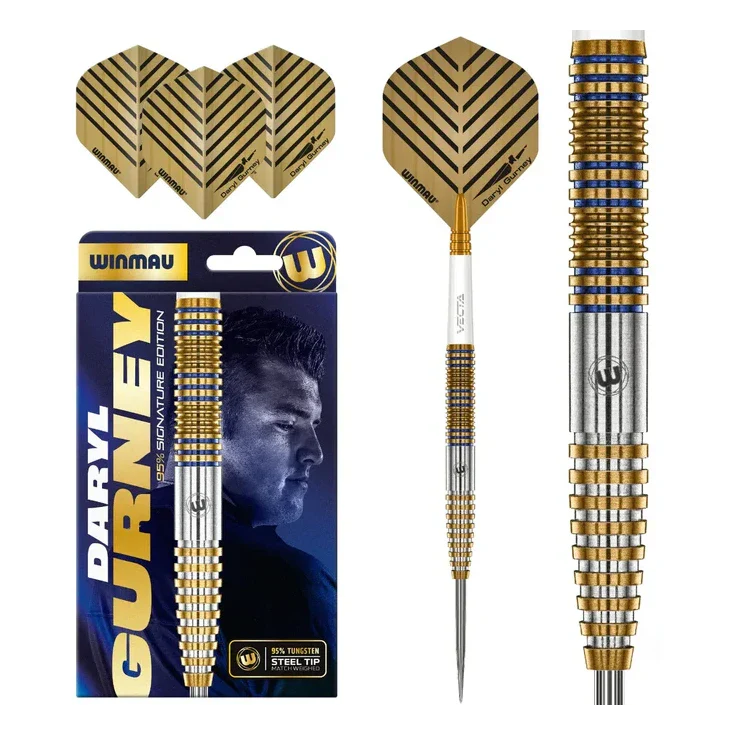 Winmau Daryl Gurney Signature Edition 95% Tungsten Steel Tip Darts - 23g - Image 7