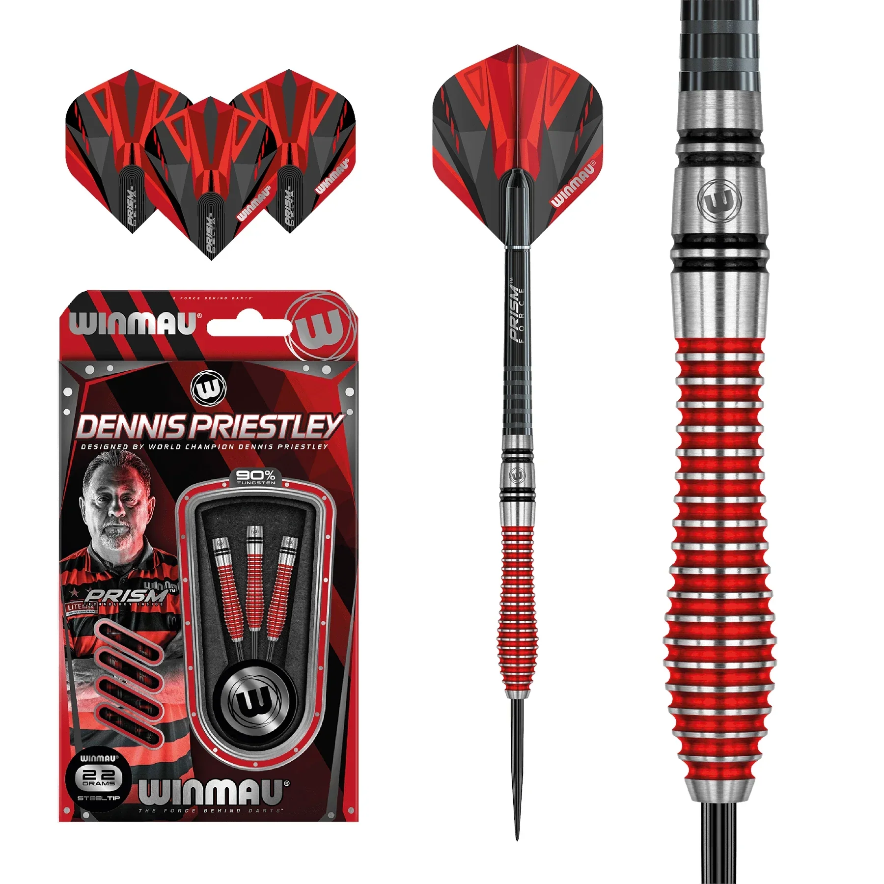 Winmau Dennis Priestley SE 24g Darts - Image 3
