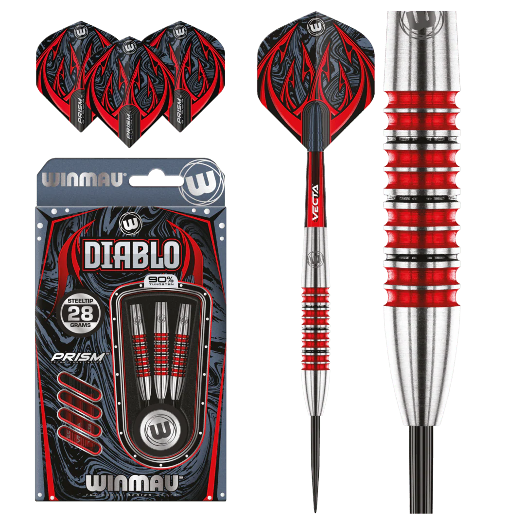 Winmau Diablo Torpedo 90% Tungsten Alloy Dart 28g - Image 3