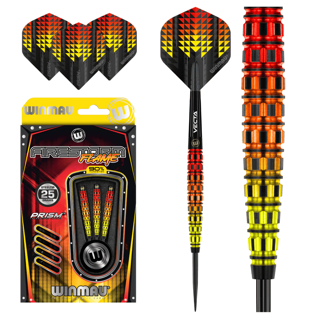 Winmau Firestorm Flame 90% Tungsten Alloy Dart 25g - Image 5