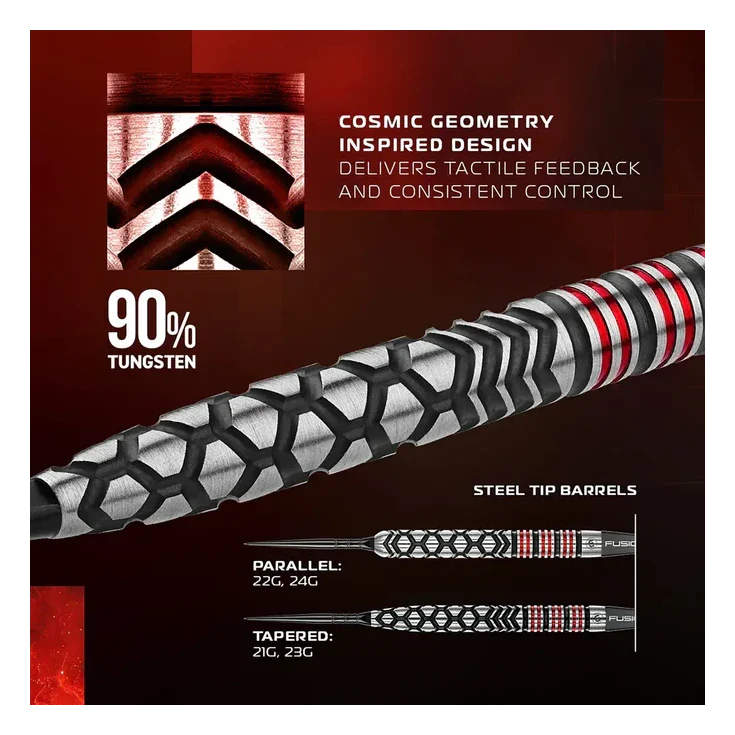 Winmau Fornax Parallel 90% Tungsten Steel Tip Darts - 22g - Image 8