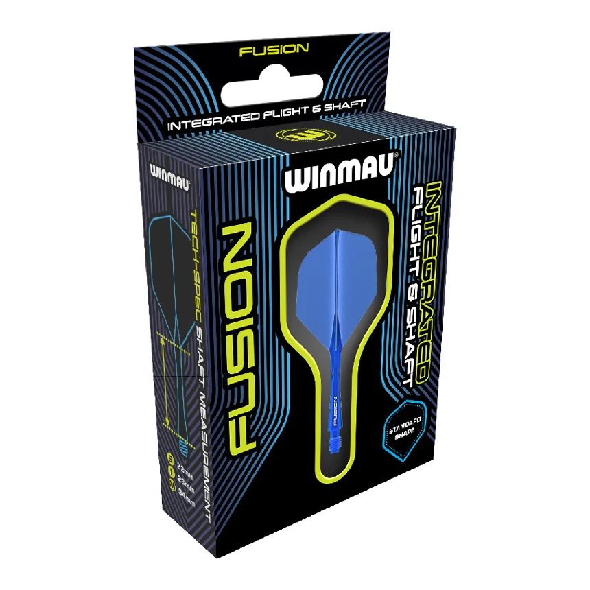 Winmau Fusion Integrated Flight & Shaft Azure Blue - Image 4