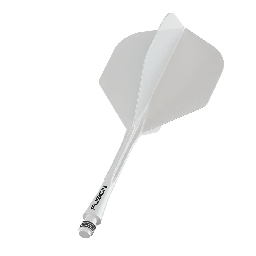 Winmau Fusion Integrated Flight & Shaft Solid White - Image 3