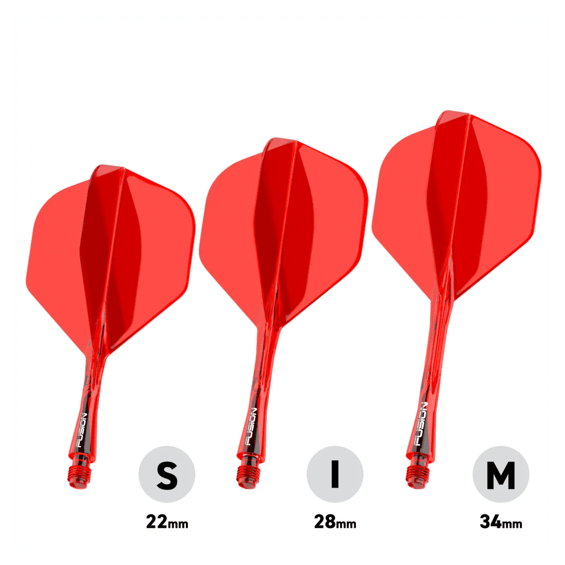 Winmau Fusion Flight & Shaft Intermediate #2 - Red - Image 3