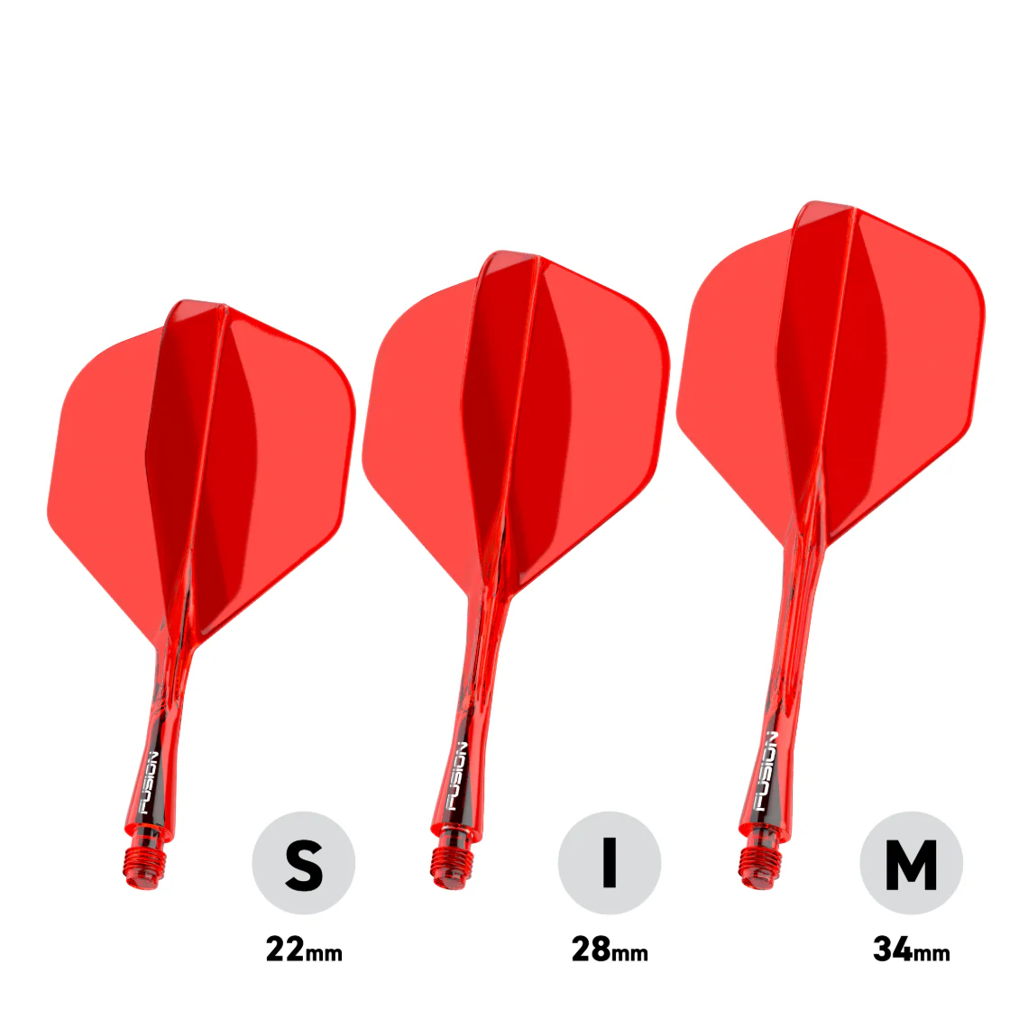 Winmau Fusion Flight & Shaft Medium #2 - Red - Image 3