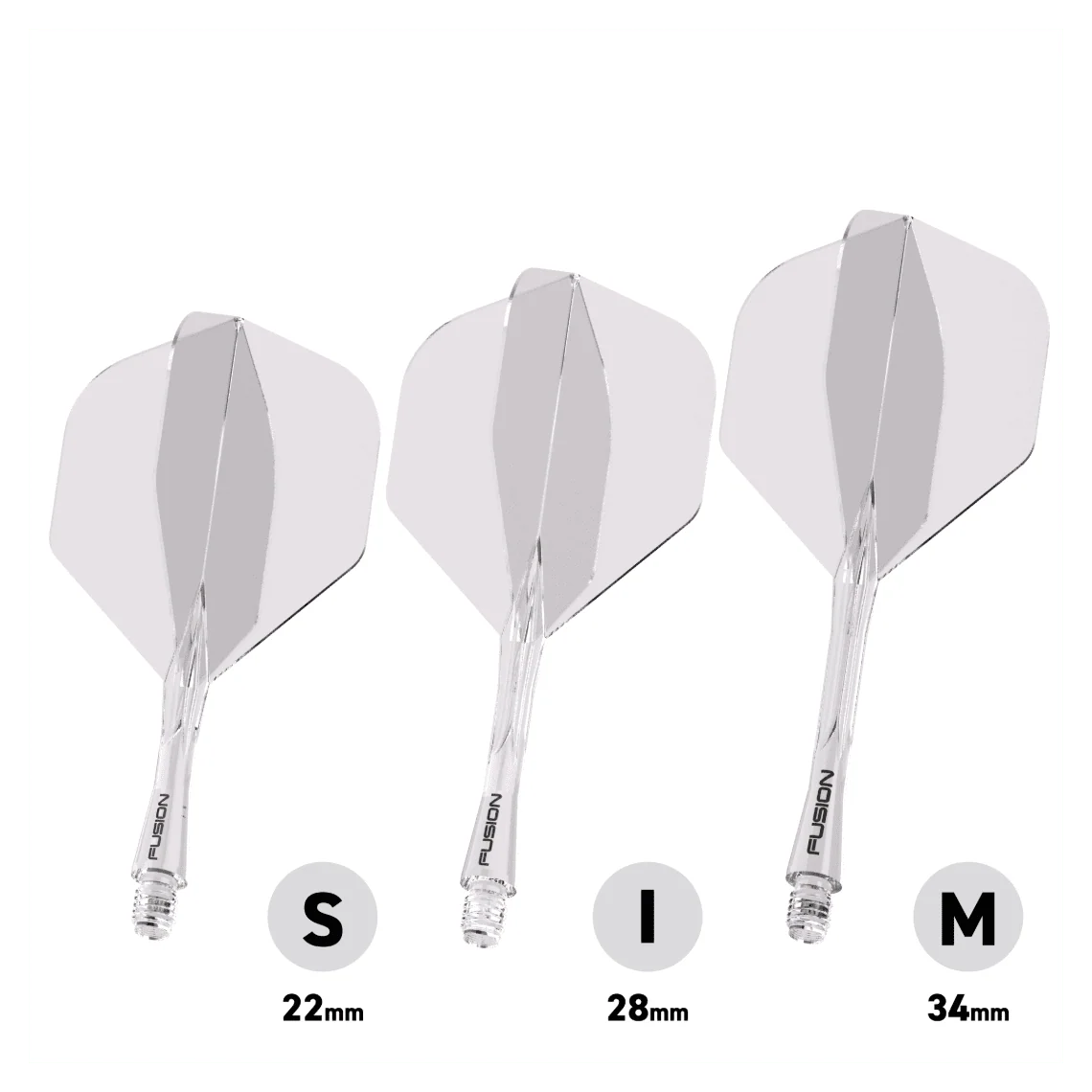 Winmau Fusion Flight & Shaft Short #2 - Clear - Image 3