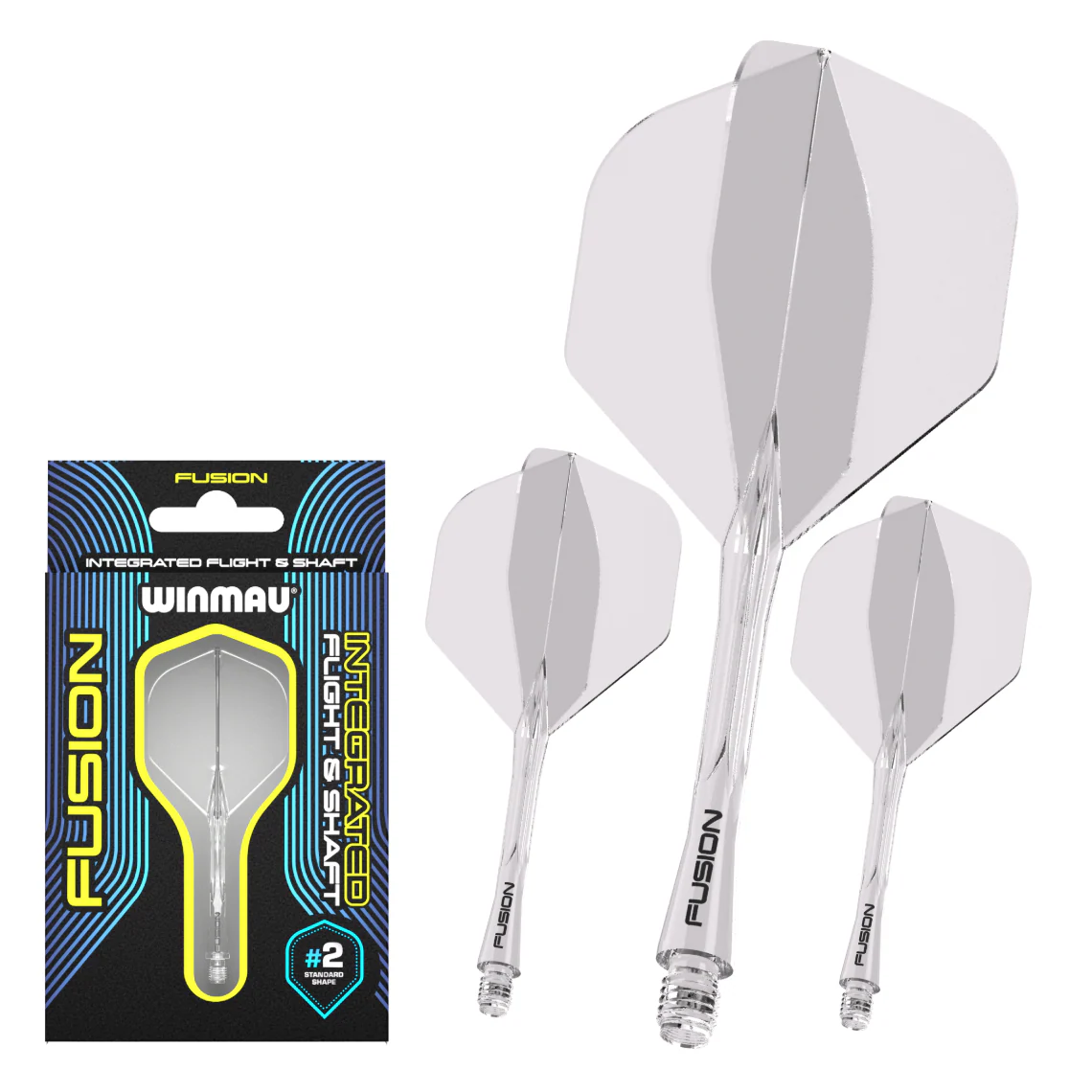 Winmau Fusion Flight & Shaft Short #2 - Clear - Image 4