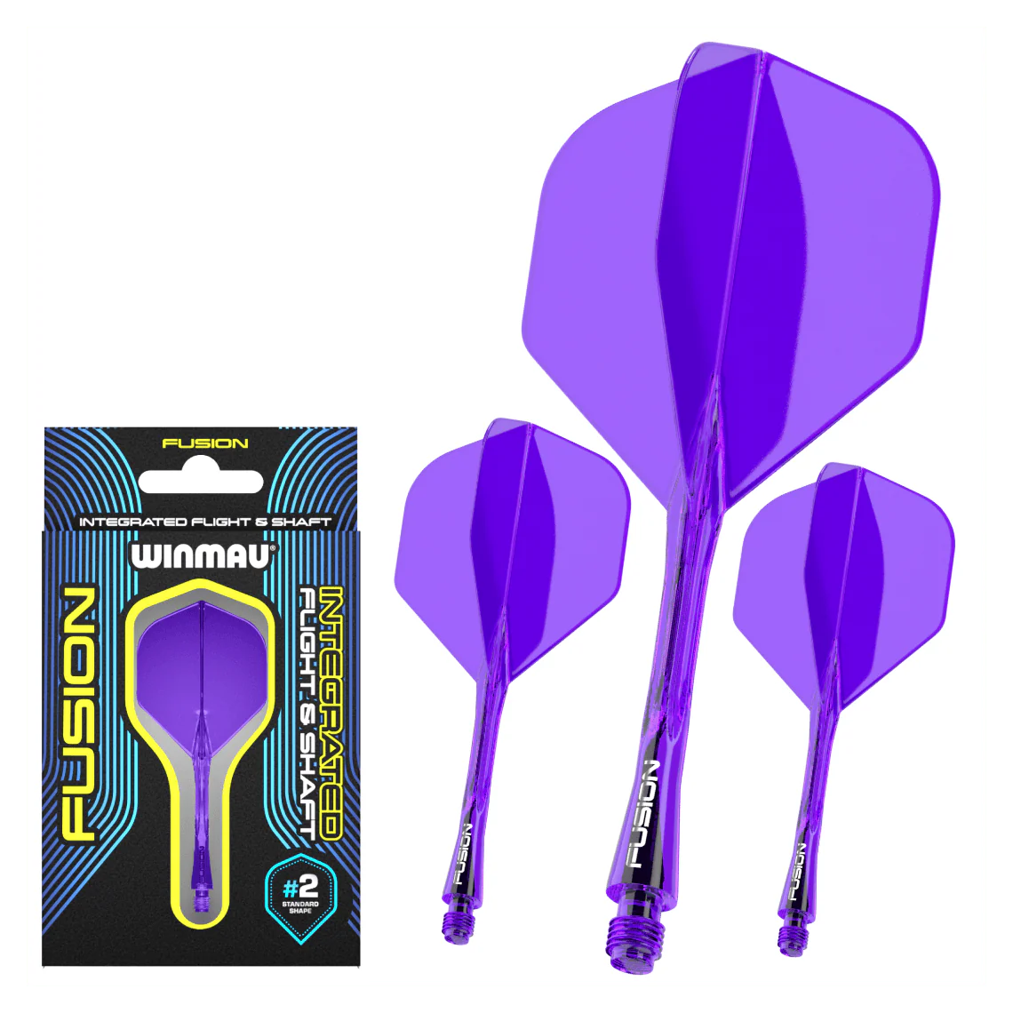 Winmau Fusion Flight & Shaft Short #2 - Purple - Image 4