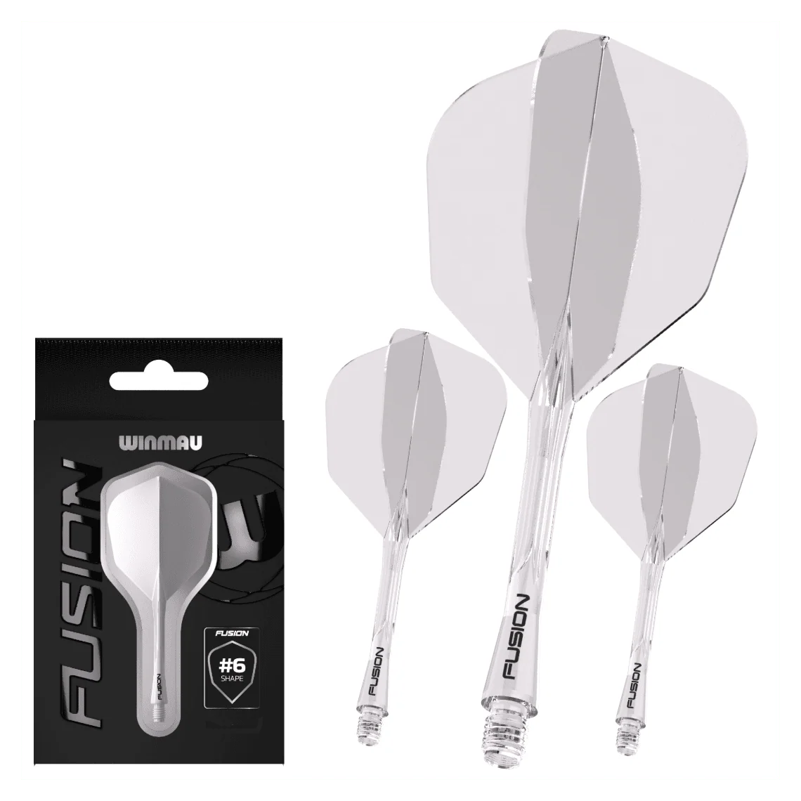 Winmau Fusion Integrated Flight & Shaft #6 - Clear - Image 3