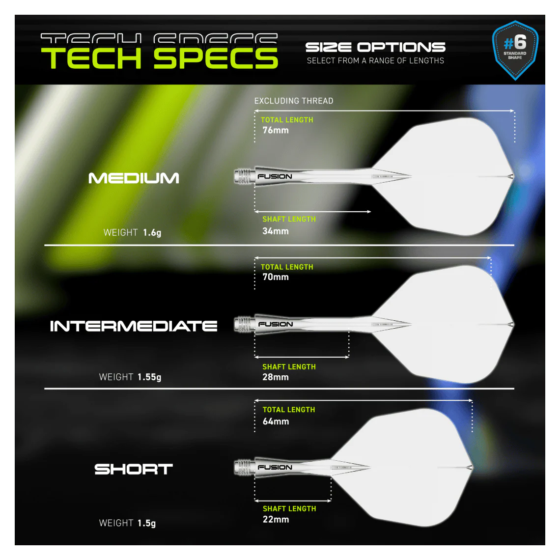 Winmau Fusion Integrated Flight & Shaft #6 - Clear - Image 4