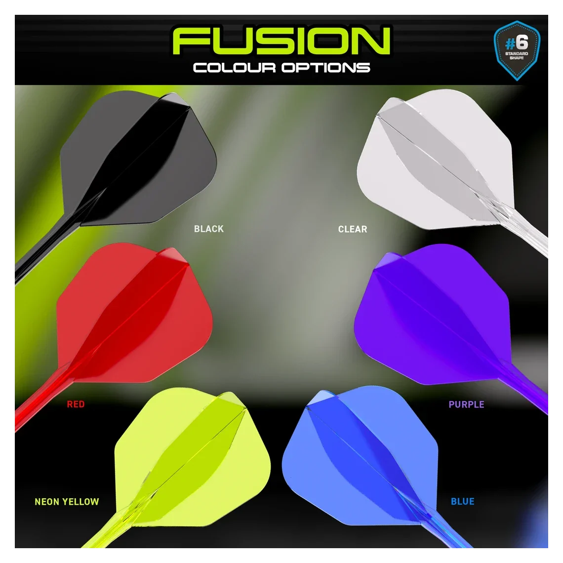 Winmau Fusion Integrated Flight & Shaft #6 - Red - Image 9
