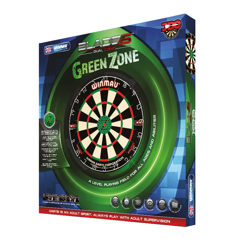 Winmau Green Zone Blade 5 Dual Core Dartboard - Image 3