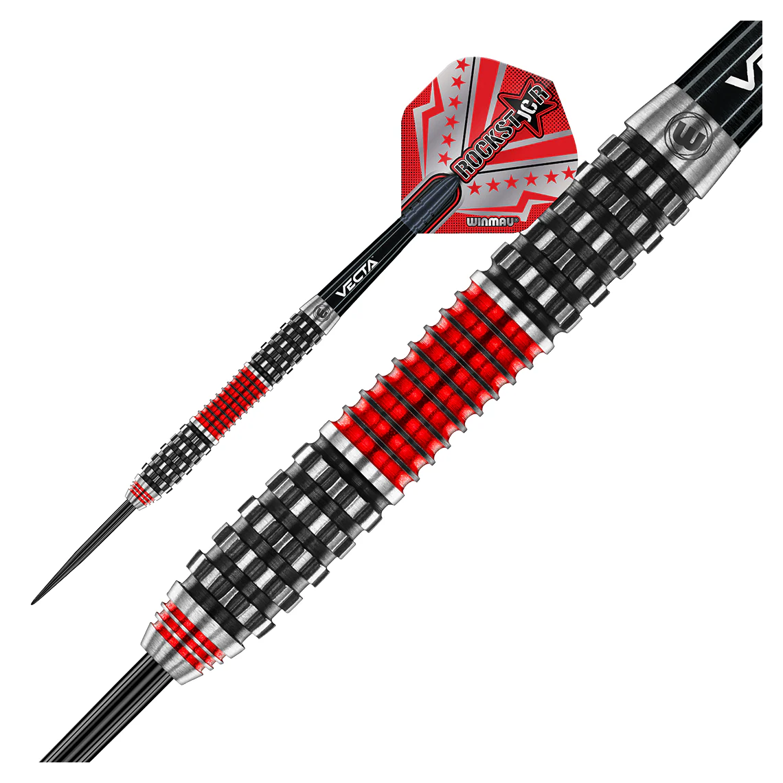 Winmau Joe Cullen ROCKSTAR RS1.0 90% Tungsten Steel Tip Darts 22g - Image 2
