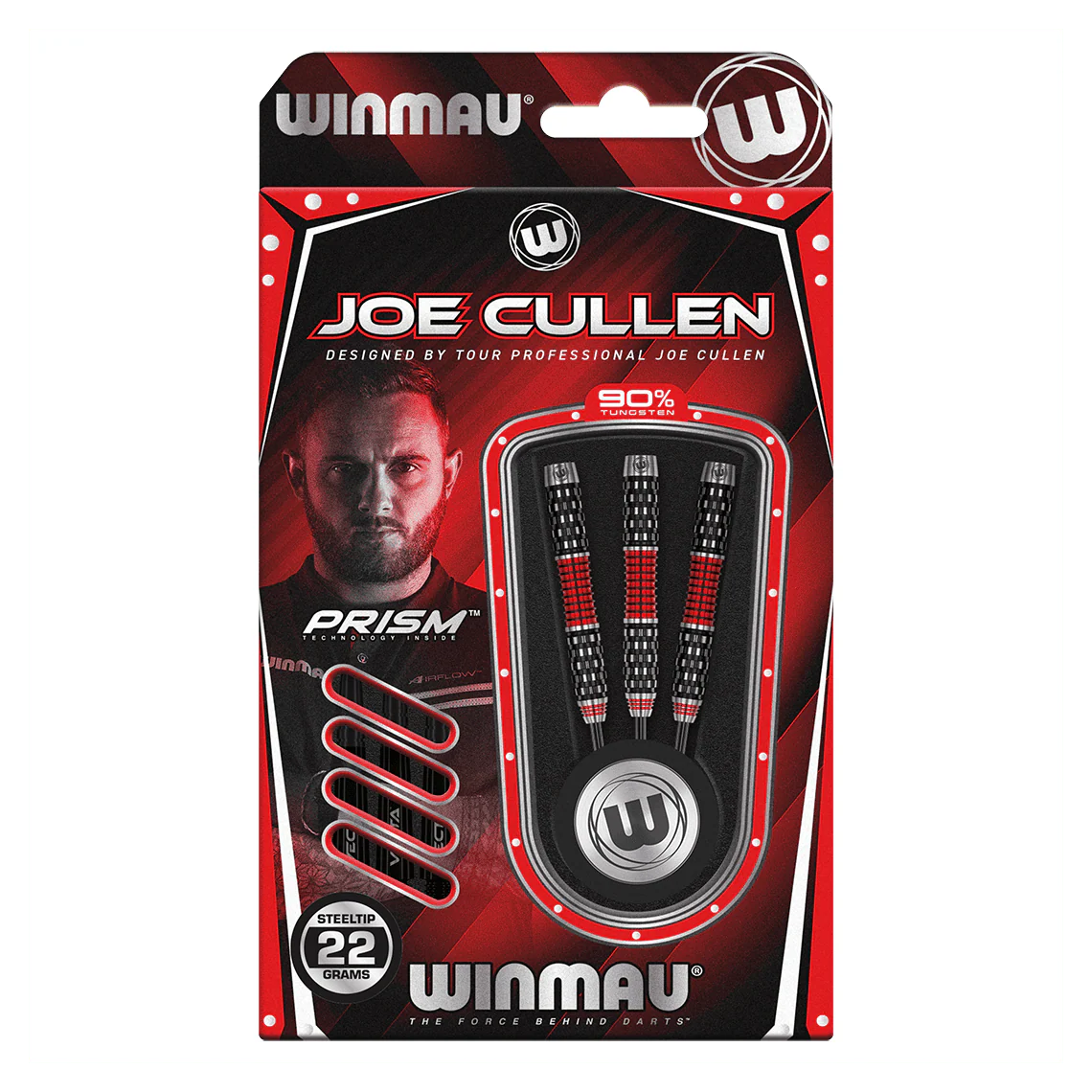 Winmau Joe Cullen ROCKSTAR RS1.0 90% Tungsten Steel Tip Darts 22g - Image 5