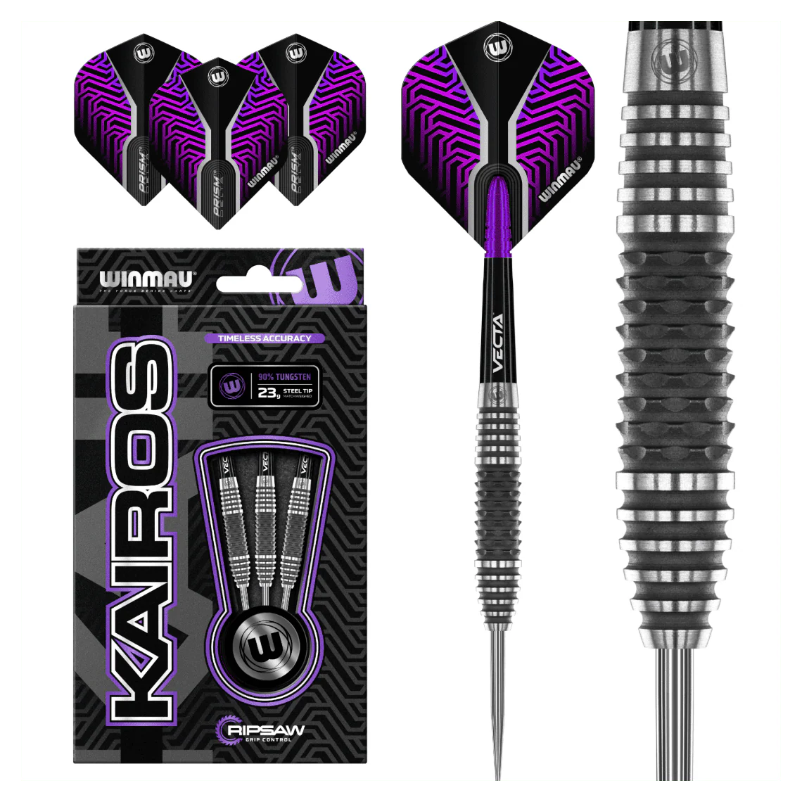 Winmau Kairos 90% Tungsten Darts 23g - Image 5