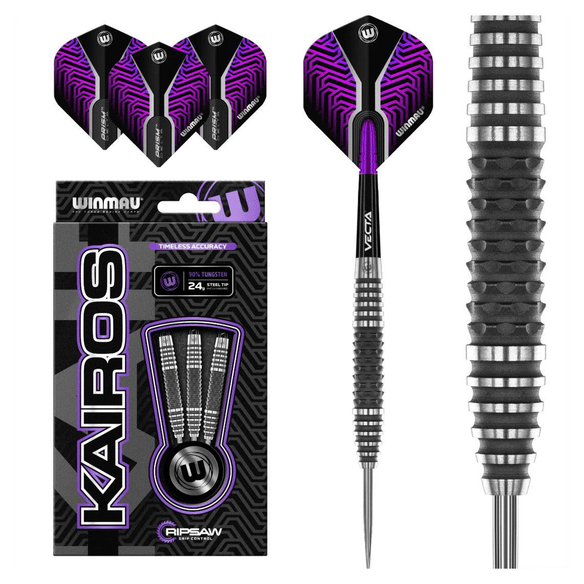 Winmau Kairos 90% Tungsten Darts 24g - Image 4