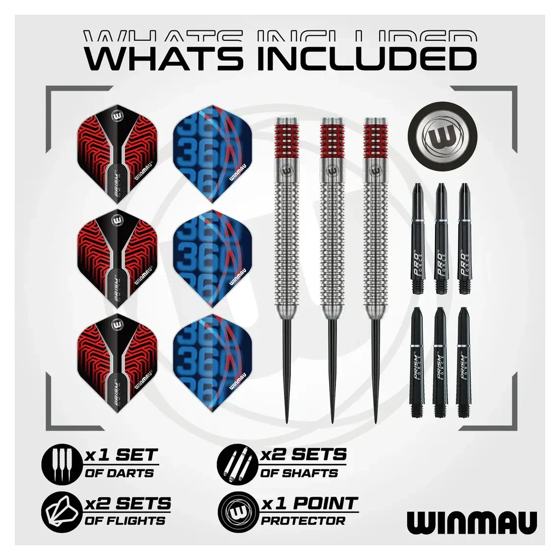 Winmau Lewis Cook Team 360 90% Tungsten Steel Tip Darts | 23g - Image 6