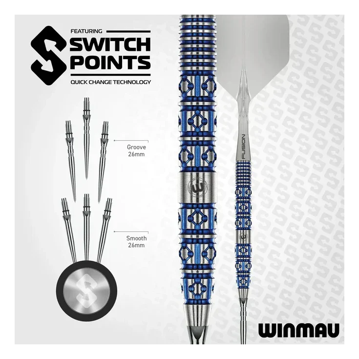 Winmau Lunaris Tapered 90% Tungsten Steel Dart - 24g - Image 3