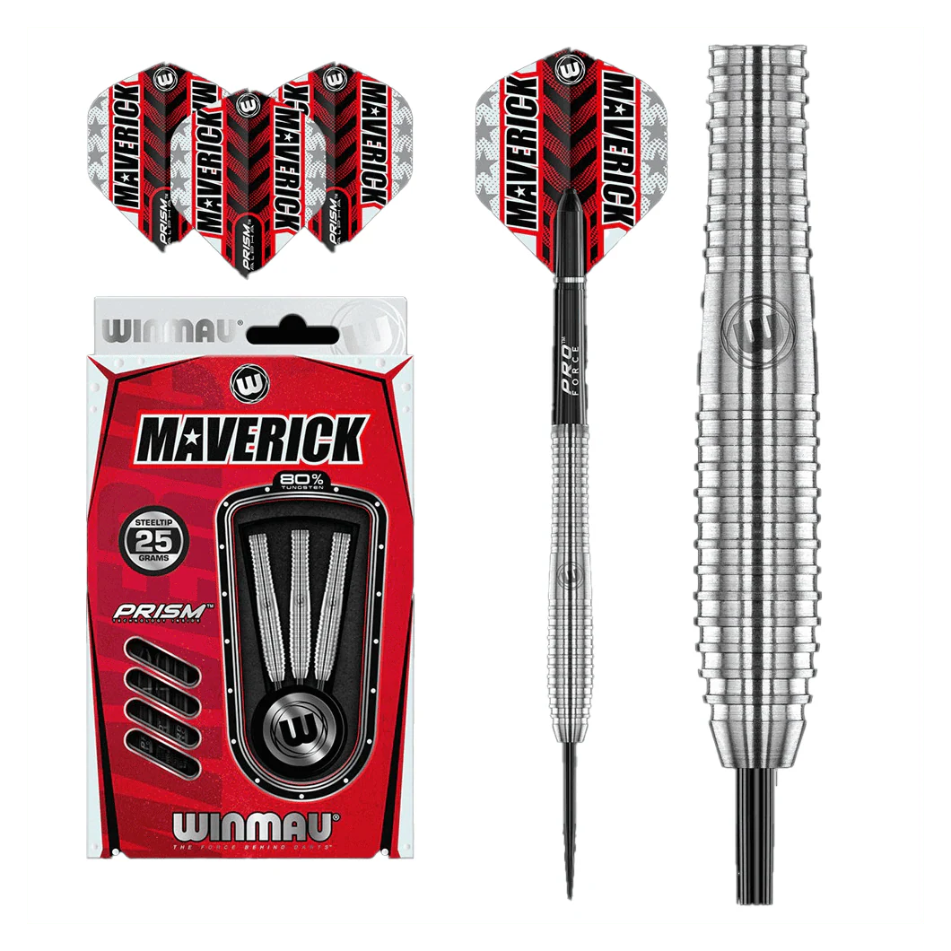 Winmau Maverick 80% Tungsten 25g Darts - Image 2