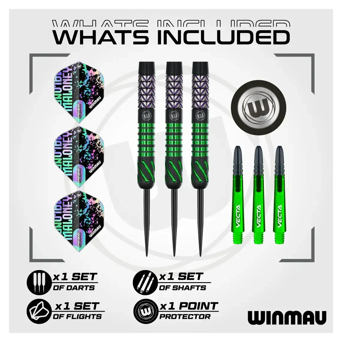 Winmau Mike Maloney Signature Series 1 | 90% Tungsten 22g Darts - Image 6
