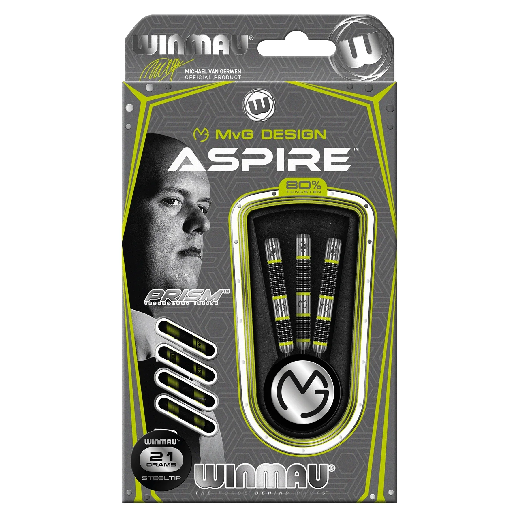 Winmau MvG Michael Van Gerwen Aspire 22g Darts - Image 2