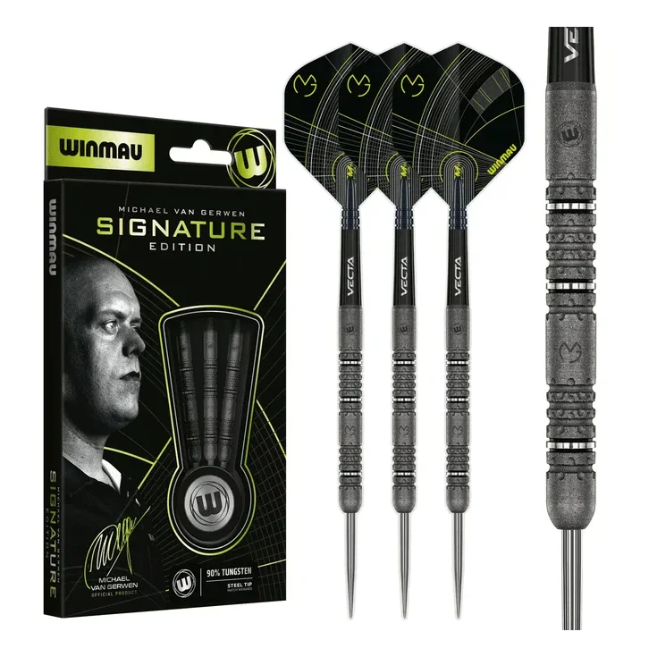 Winmau MvG Signature Edition 90% Tungsten Steel Tip Darts - 24g - Image 5