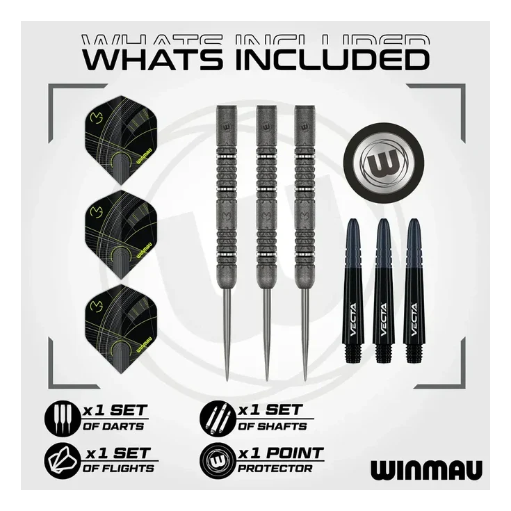 Winmau MvG Signature Edition 90% Tungsten Steel Tip Darts - 24g - Image 6