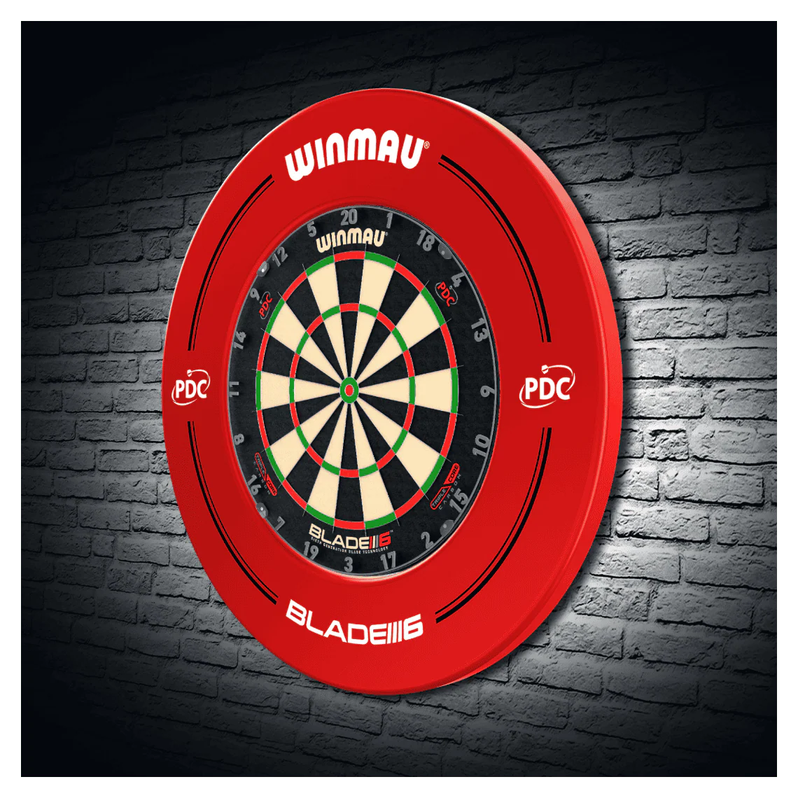 Winmau PDC Red Dartboard Surround - Image 3