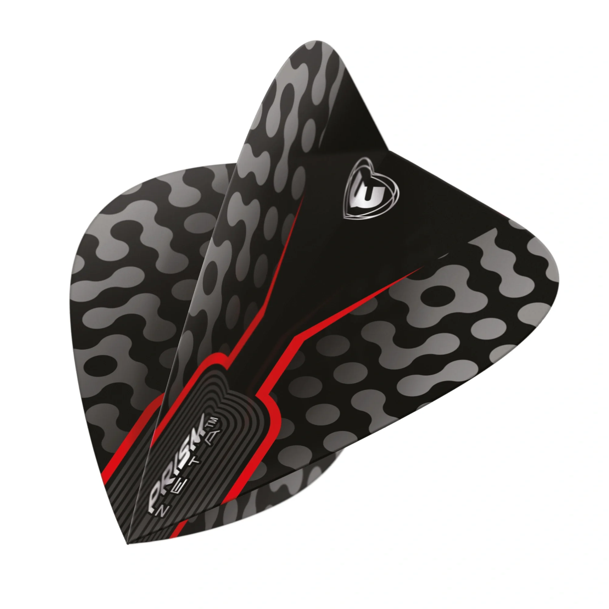 Winmau Prism Zeta Black & Red Kite Dart Flight - Image 2
