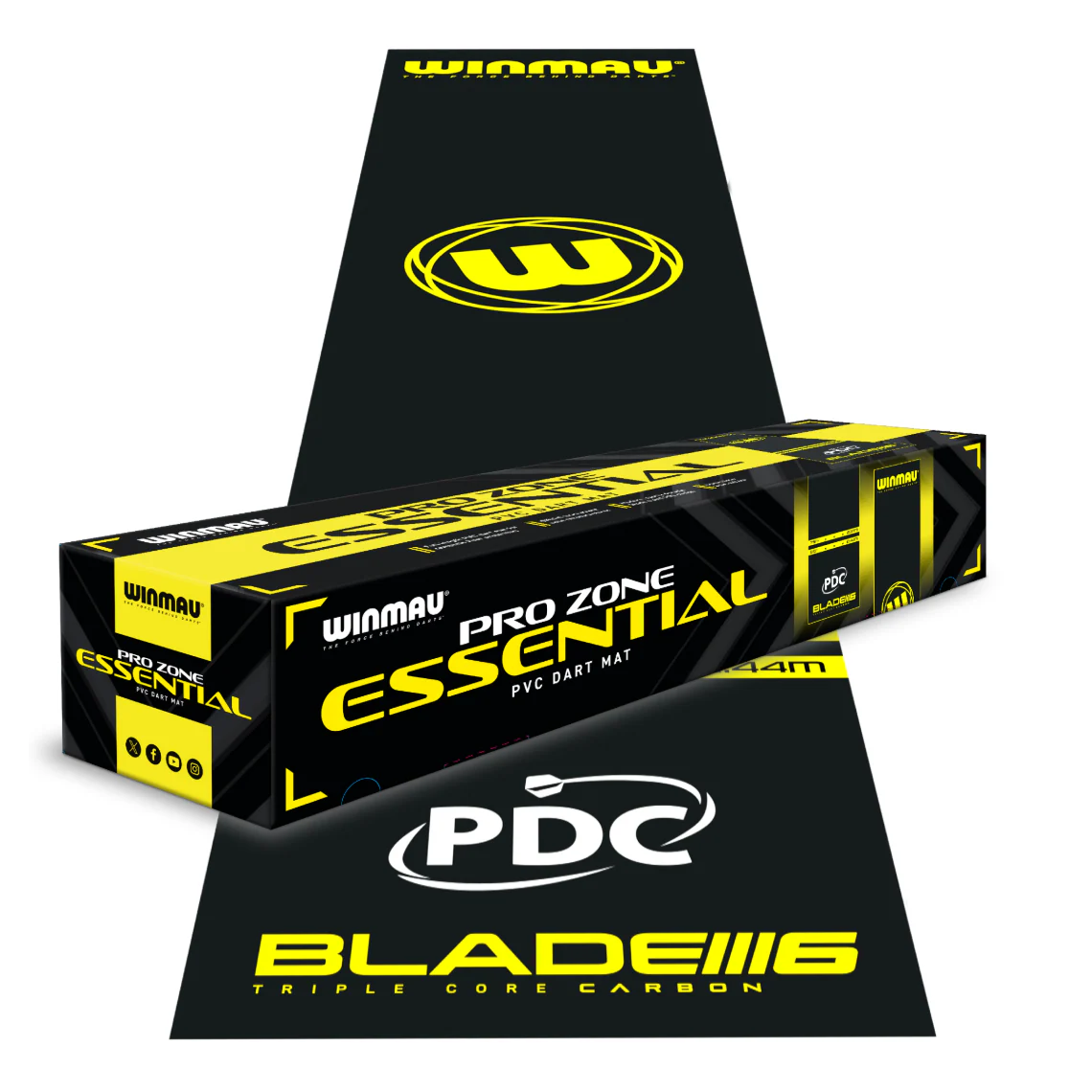 Winmau Pro Zone Essential PVC Dart Mat - Image 4