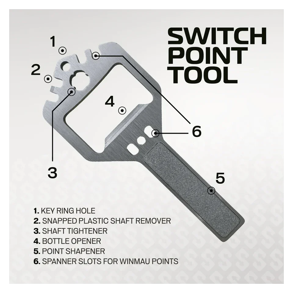 Winmau Switch Point Smooth Silver Effect - Image 7