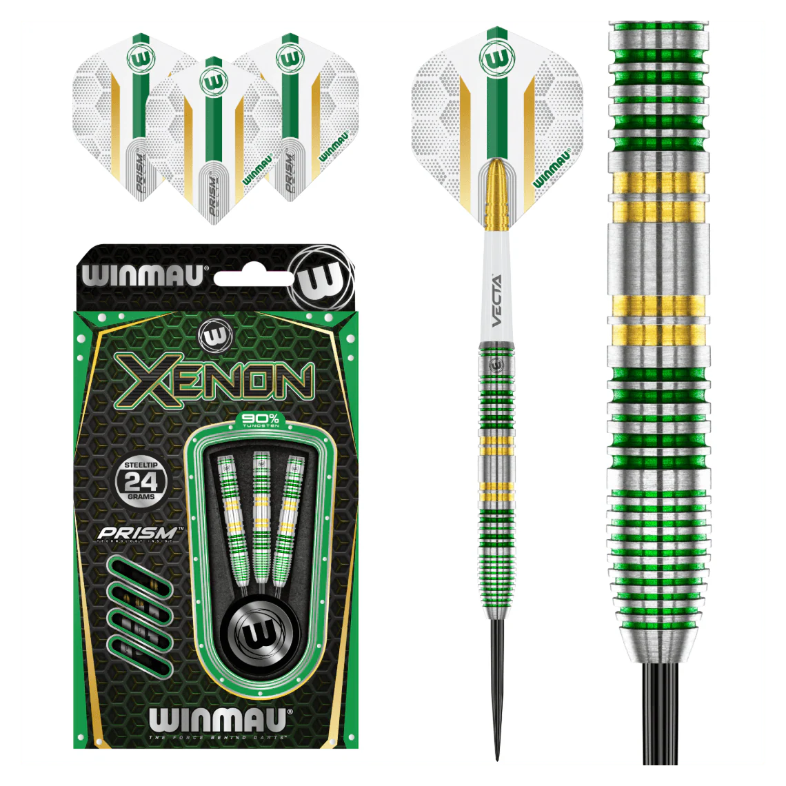 Winmau Xenon 90% Tungsten Darts 24g - Image 3
